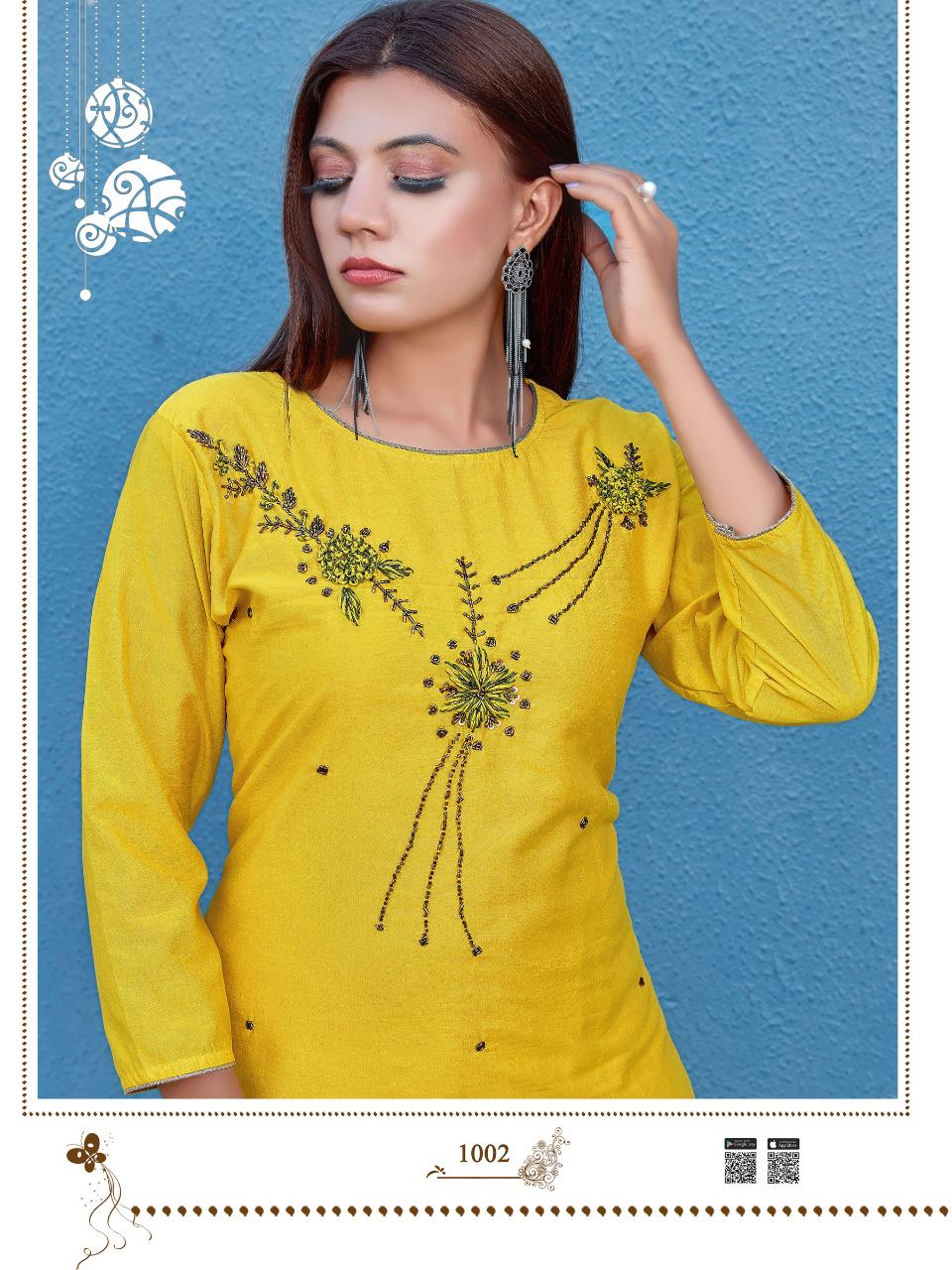 Smylee Sagaa Designer Ethnic Wear Designer Kurti With Bottom Collection